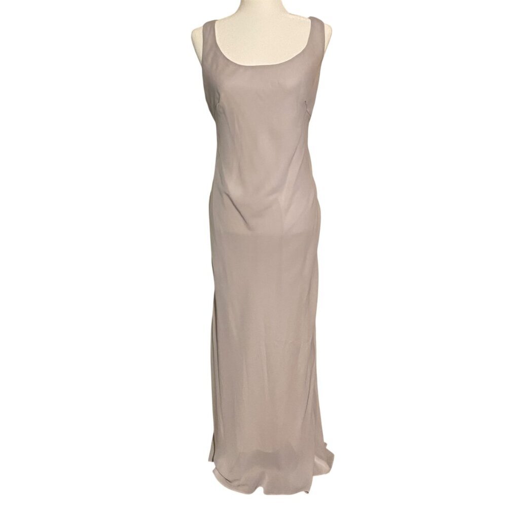 Onyx Nite Formal 2 Piece Grey Evening Gown Size 8 - Picture 3 of 13